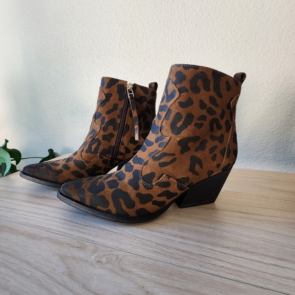 Golo Vero Cuoio Shoes Leopard Print Ankle Boots - Picture 5 of 10